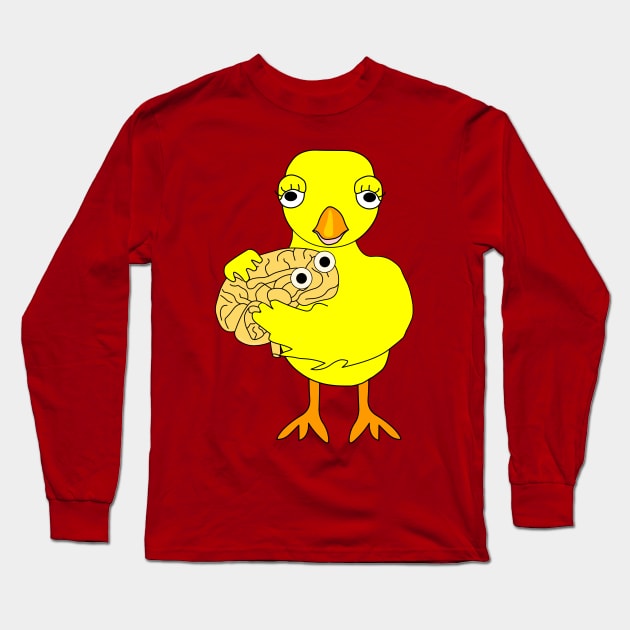 Neuro Chick Brain Long Sleeve T-Shirt by Barthol Graphics